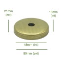 Porte-tulipes en laiton de 48mm diamètre x 18mm