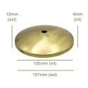 Porte-tulipes en laiton de 105mm diamètre x 4mm
