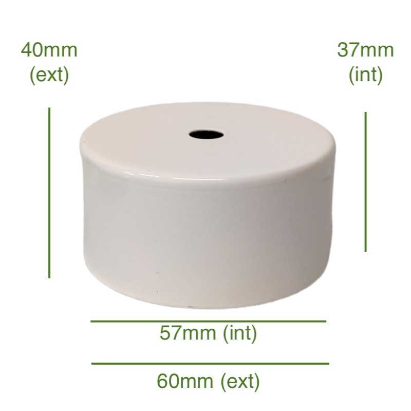 Porte-tulipes couleur blanc de 57mm diamètre x 37mm