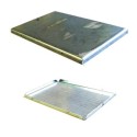 Base rectangulaire en fer brut de 345 mm x 230 mm de côté