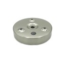 Support acier mat pour fixation plafond ø100mm x 17mm