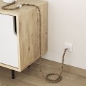 Câble décoratif textile tressé à mètres homologué plume jute
