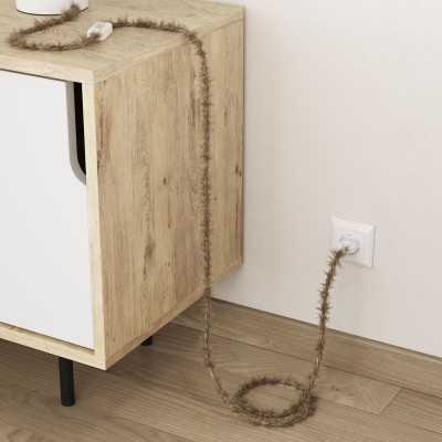 Câble décoratif textile tressé à mètres homologué plume jute