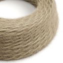Câble décoratif textile tressé à mètres homologué plume jute
