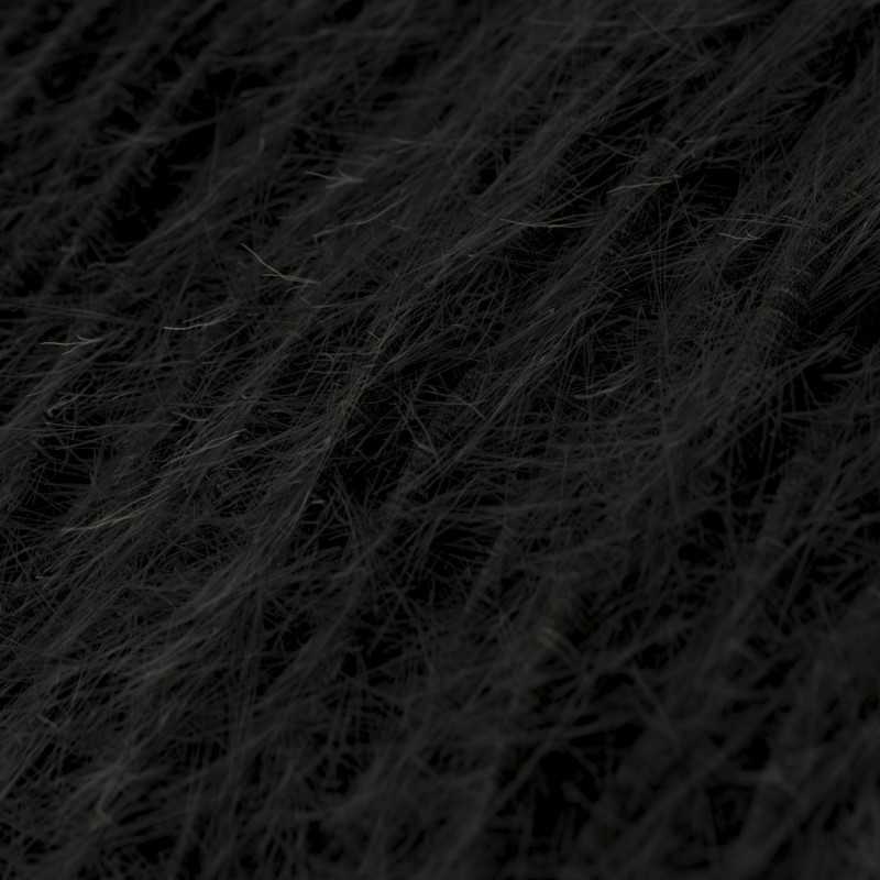 Câble décoratif textile tressé à mètres homologué plume noire