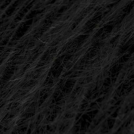 Câble décoratif textile tressé à mètres homologué plume noire