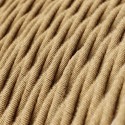 Câble textile torsadé 2x0.75mm² couleur jute