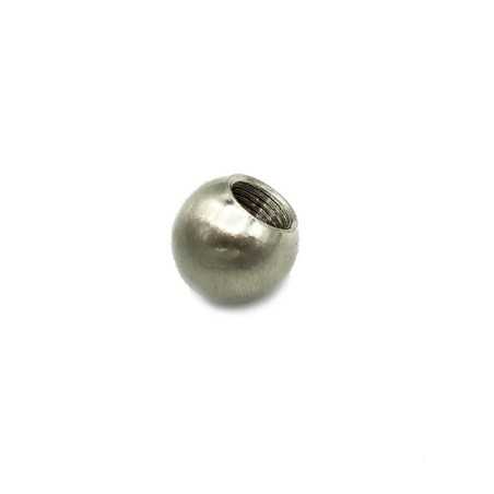 Bouton de finition en acier mat de 18 mm de diamètre pour extrémité de tube