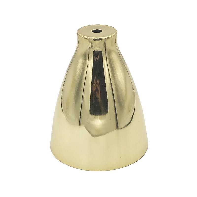 Abat-jour dorée 130mm de hauteur x 105mm de diamètre