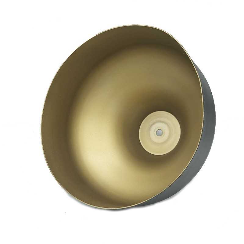 Abat-jour noire avec intérieur doré 150mm x 210mm
