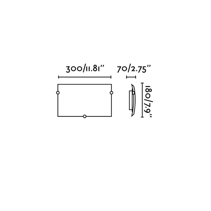Applique E27 300mm x 180mm
