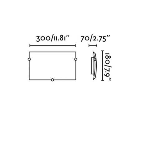 Applique E27 300mm x 180mm