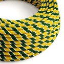 Câble décoratif textile à mètres homologué couleur tropique