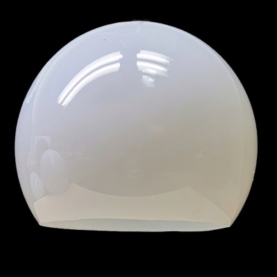 Globe en polycarbonate type trois-quarts blanc brillant