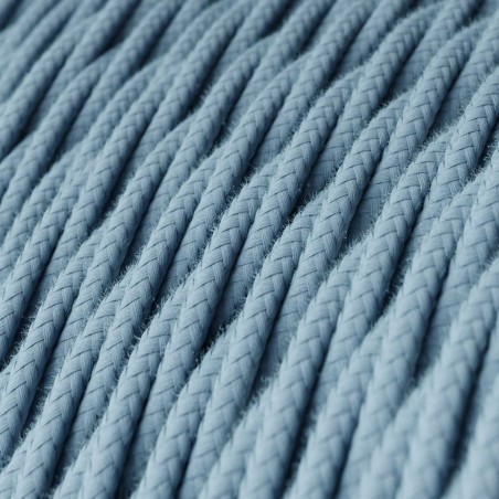 Câble textile décoratif tressé au mètre homologué océan