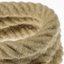 Câble tressé décoratif rustique de type sac 30 mm d'épaisseur