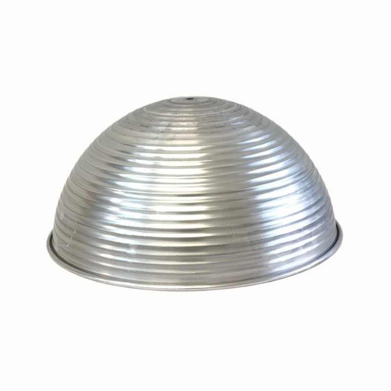 Cloche ondulée en aluminium de 180 mm de hauteur sur 400 mm de diamètre