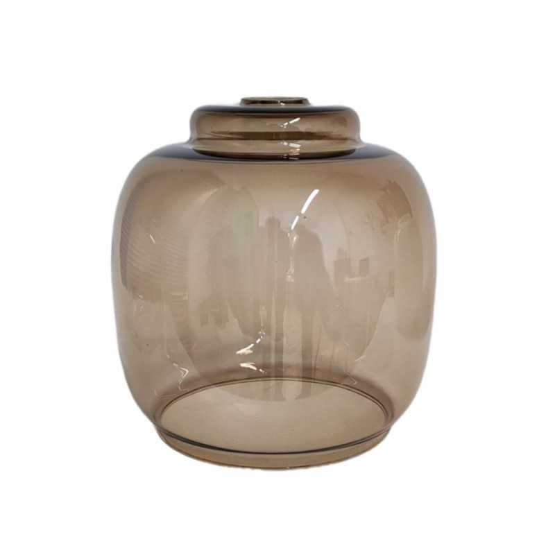 Cloche en verre de couleur fumée 250mm x 265mm