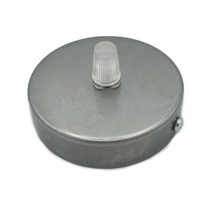 Support fer à peindre 60mm diamètre x 10mm et une sortie