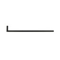 Tube en L noir 12mm M10/100 pour lampes | ACCESSOIRESPOURLAMPES.FR