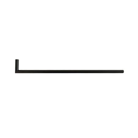 Tube en L noir 12mm M10/100 pour lampes | ACCESSOIRESPOURLAMPES.FR