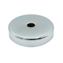 Couvercle de globe noir, diamètre de 58 mm x 10 mm