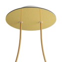 Support de plafond 200 mm avec 2 trous et 4 trous latéraux.