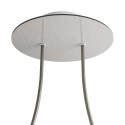 Support de plafond 200 mm avec 2 trous et 4 trous latéraux.
