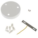 Support couleur chromée diamètre 120mm trois sorties