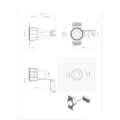 Lampe de plafond en aluminium E27 blanc MEUCON