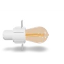 Lampe de plafond en aluminium E27 blanc MEUCON