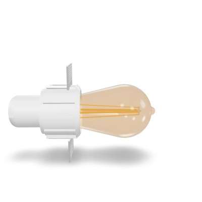 Lampe de plafond en aluminium E27 blanc MEUCON