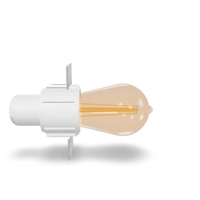 Lampe de plafond en aluminium E27 blanc MEUCON