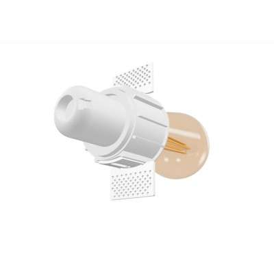Lampe de plafond en aluminium E27 blanc MEUCON