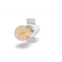 Lampe de plafond en aluminium E27 blanc MEUCON