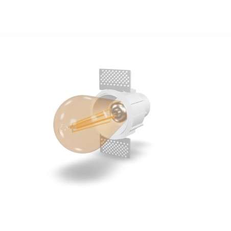 Lampe de plafond en aluminium E27 blanc MEUCON