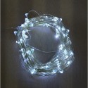 Guirlande lumineuse de 50 LED en forme de grain de riz à piles