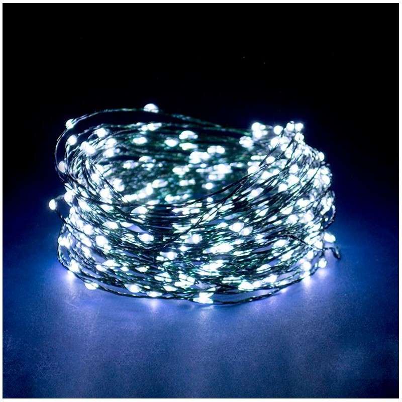 Guirlande 180 LED à piles froide 18 mts programmable