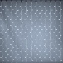 Rideau de 925 LEDs chauds, câble transparent extensible 200x300