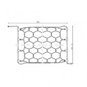Réseau de 100 LEDs lumière froide, câble vert, programmable 200x50