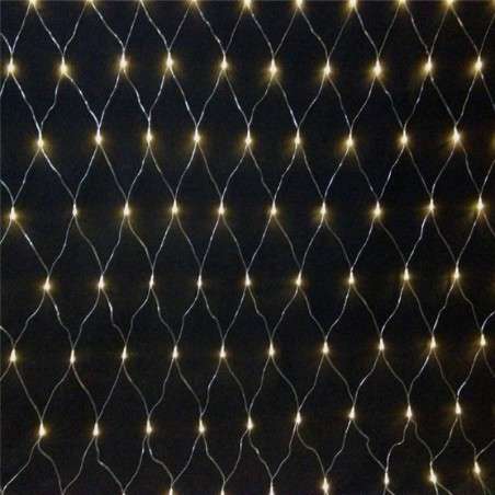 Réseau de 100 LEDs lumière froide, câble vert, programmable 200x50