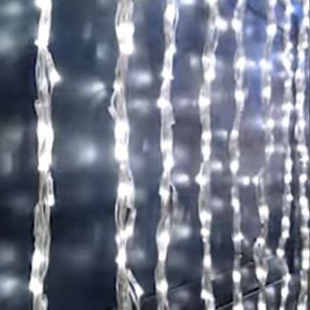 Rideau de 768 LED de lumière froide extérieure avec effet pluie 200 x 150