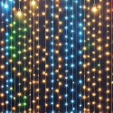 Rideau lumineux 600 LED RGB IP44 programmable 300x200 avec télécommande