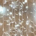 Rideau de 300 LED blanc froid IP65, extensible par câble, 200x150.
