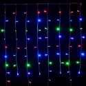 Rideau 256 LED RGB programmable, câble vert, 160x150