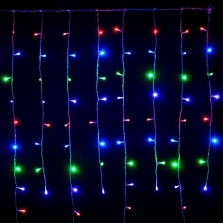 Rideau 256 LED RGB programmable, câble vert, 160x150