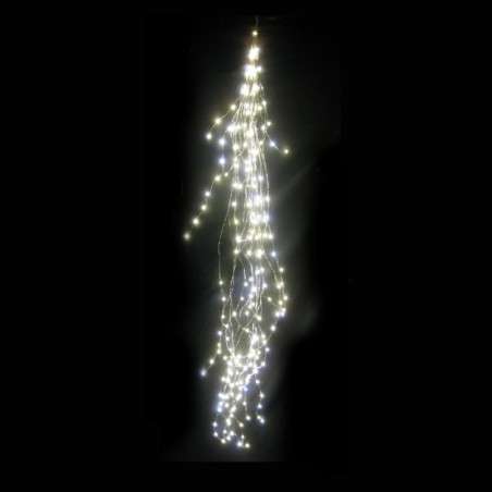 Cascade de 125 LED grains de riz fixes lumière froide 100 cm de longueur