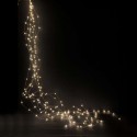 Cascade de 700 LED fixes intérieurs, lumière chaude, de 250 cm de longueur.