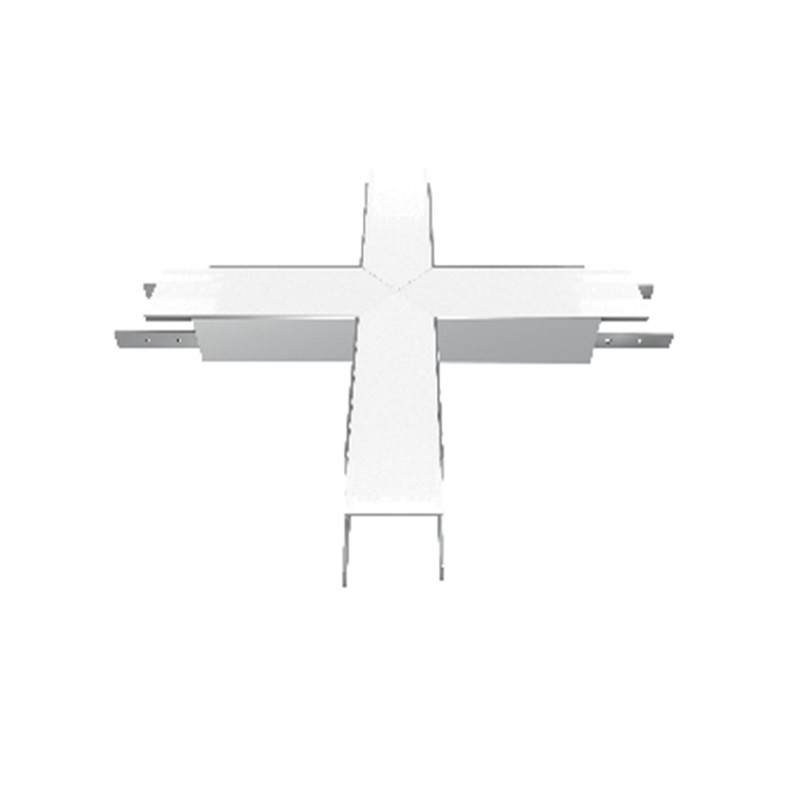 Module en croix encastrable profilé 90 mm largeur LED intégrée connectable