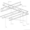 Module encastrable profilé 90 mm avec LED intégrée